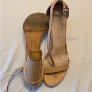 Stuart Weitzman Nude chunky heels
